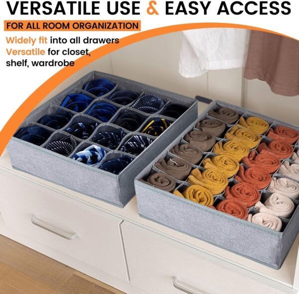3 Pack Sock Underwear Organizer Dividers - Image 6